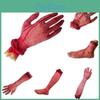 Premium Quality Halloween Scary Fake Body Parts Bloody Severed Arm Hand Foot Props