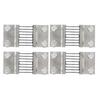 4pcs 75mV DC Current Shunt Resistor Resistance Manganese Copper Alloy for Ammeter Shunt FL?2 800A