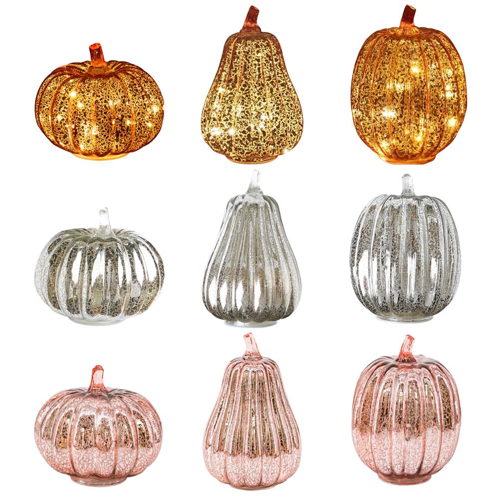 LED Pumpkin Light Battery Operated Tables Centerpieces 3-Position Switching for Halloween Decorations