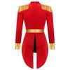 Women's Ringmaster Costume Red Circus Costumes Halloween Cosplay Tassel Bodysuit for Stage Shows