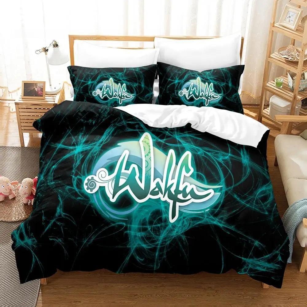 New Wakfu Bedding Set Single Twin Full Queen King Size Bed Set Adult Boys Bedroom Duvet Cover Sets Wakfu 3D Print Bed Sheet Set