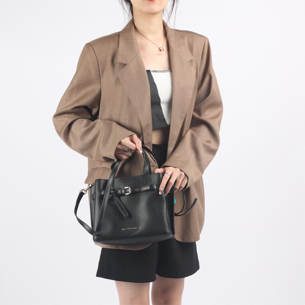 New MICHAEL KORS Emilia Cow Leather Shoulder Bag Crossbody Bag Handbags Small Size Women's Black 35F0GU5S5T-BLACK