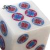 Sechsseitige Würfel 2 Stück 25MM Mahjong Set, Dekorativ für Tischspiel, Brettspiel Tabletop Spiel Casino Thema Party, Mah Jongg Zubehör, Geschenk für Männer Frauen