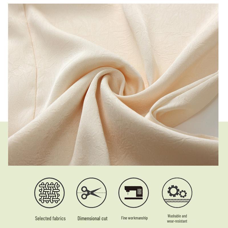 Mid-Age Women's High-Waisted Satin Wide-Leg Pants - Comfortable, Slimming, Versatile, Casual for Spring/Summer