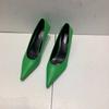Fashion Pointed Toe Women Pumps 2024 New Arrivals Black/White/Khaki/Green/Pink Shallow Slip On Thin High Heels Pumps Office Shoes Woman