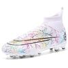 New FGTF Men's Breathable High-Top Soccer Shoes with Long/Short Studs for Teens & Kids, Stylish Design