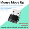 USB/Type-C Mini Automatic Mouse Jiggler Undetectable Automatic Mouse Shaker 3 Jiggle Modes Mouse Mover Device for Laptop Desktop