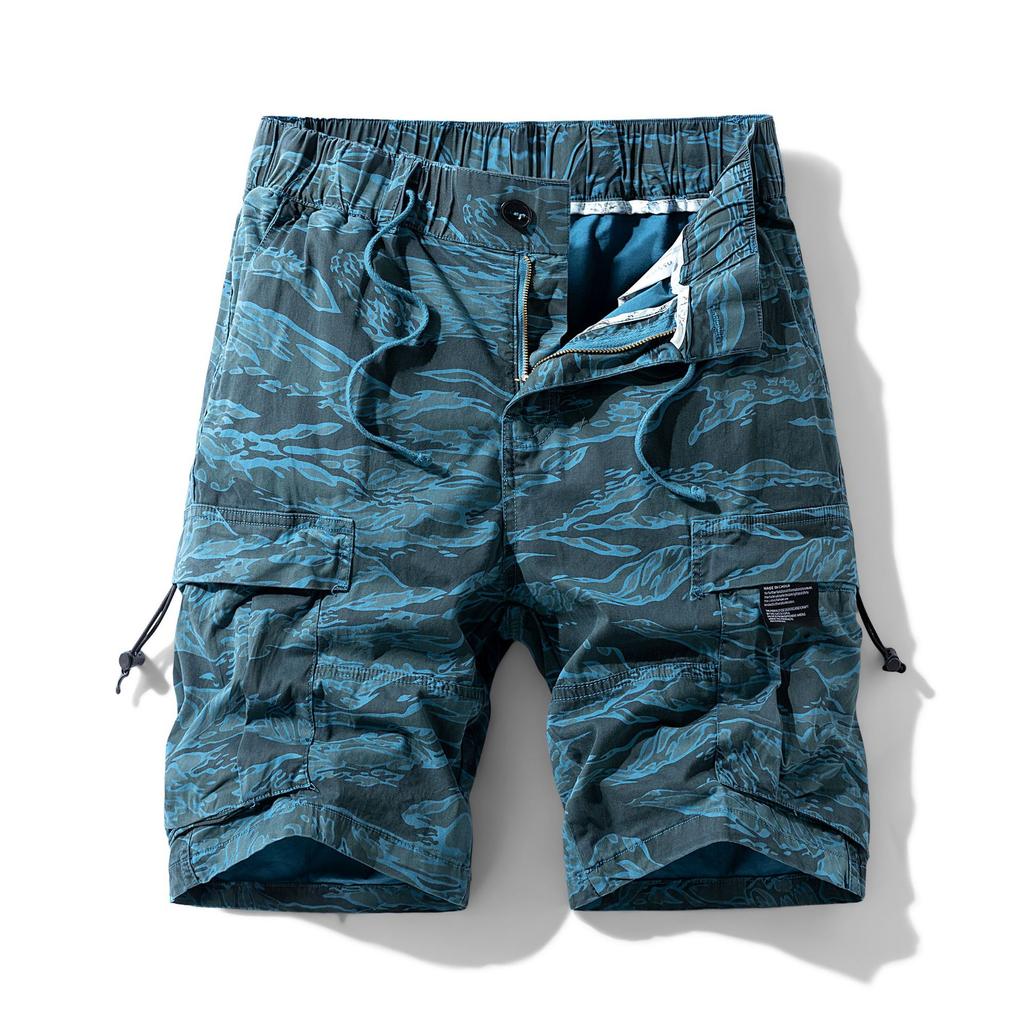 Herren Reine Baumwolle Cargoshorts Herren Lässige Lockere Cargoshorts Mode Streetwear Sport Tägliche Kurze Hosen