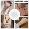 500Pcs Silicone Spacer Beads, Disc, Clear, 4x1mm, Hole: 2mm