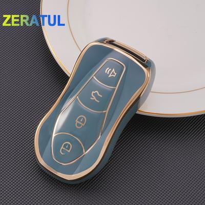 Tpu Car Key Case Holder Shell Auto Remote Shell Holder Protection For Geely Tugella  Boyue Atlas Pro Gili Tugella