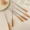 Multifunction Stainless Steel Egg Beater Wooden Handle Manual Egg Beater Hand Egg Beater  Cooking