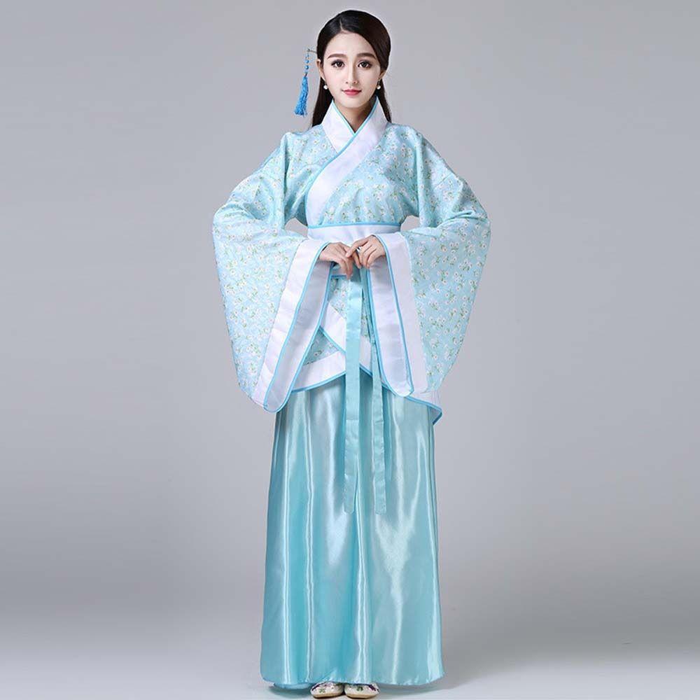Stage Costumes Chinese Hanfu Skirt Flower Embroidery Chinese Costume Chinese Ancient Dress  Outdoor