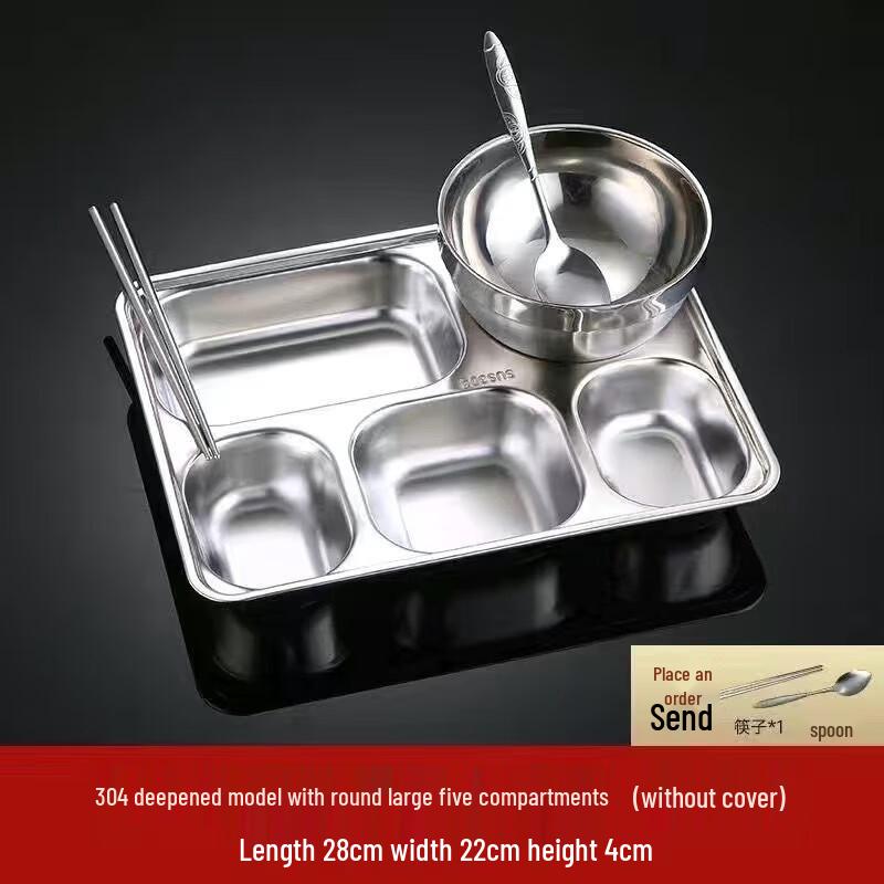 Wutuo 304 Edelstahl geteilte Essensschale
