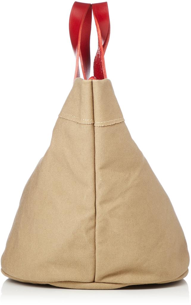 Cotton Handbag Genuine Leather Made in Japan Parque II Unisex Red [Real Mind]