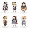 Demon Slayer Anime Peripheral Cute Acrylic Model Sign Kimetsu No Yaiba Zenitsu Nezuko Desktop Kawaii Office Desk Ornament Gift