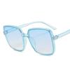 New Big Sunglasses Women Men Trendy Vintage Brand Designer Anti-UV Gradient Color Korean Version Glasses Fashion Accessories
