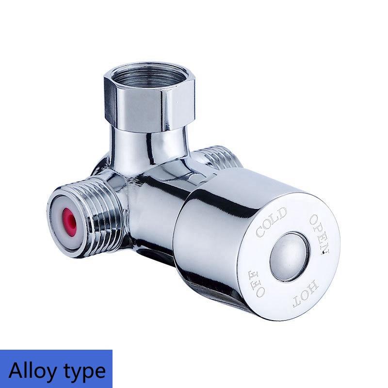 Bathroom Mixing Valve G12 Hot Cold Water Mixing Valve Thermostatic Shower Faucet Water Heater Adjustable Ratio Tool