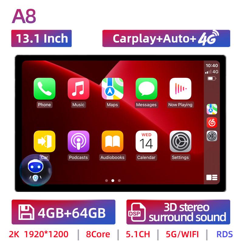 2 Din Android 13 Car Radio Autoradio 7 9 10 13.1 Inch Universal WIFI GPS  Audio Multimedia Player For Nissan Toyota Kia Honda