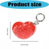 Stylish Heart Keychain With Built In Comb For Quick Hair Touch Ups On The Go Premium Acetate Keyrings Accessory
