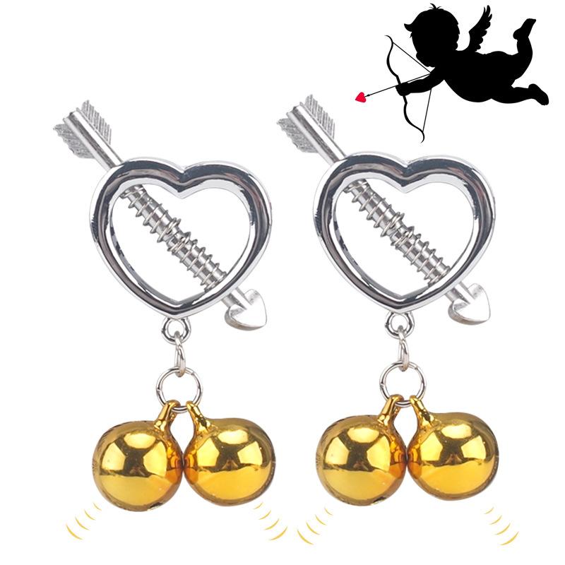 New Metal Nipple Brace Breast Clamp Nipple Clip Flirting an Engine of Torture Toy Couple Adult Sex Product