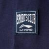 Li-Ning Sports Lifestyle Series Casual Letter Print Round Neck Long Sleeve T-Shirt Women T-Shirts Off-White Navy-Blue AHSV010-1