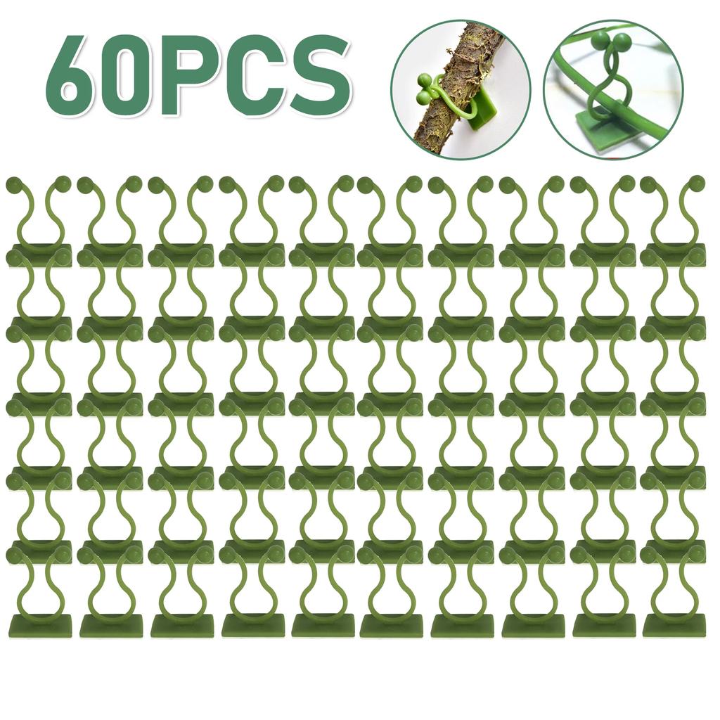 100-10PCS Plant Climbing Wall Self-Adhesive Fixed Buckle Hook Fastener Tied Fixture Buckle Garden Plant Wall Climbing Vine Clips