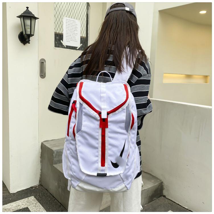 American Durant Retro Backpack: Unisex Double Shoulder Bag for Junior High Students, Fashionable for School, Commute & Basketball.