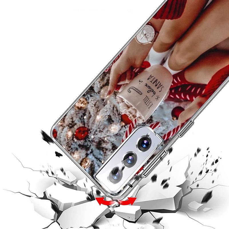 Winter Coffee Christmas Cover Phone Case For Samsung Galaxy S26 S25 Edge S24 Ultra S23 S22 Plus S21 S20 FE Soft Fundas Shell Gal