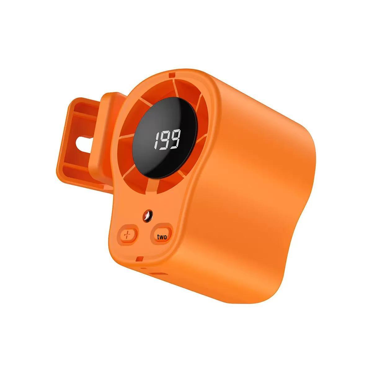 

New Compact Multifunctional High-Power High-Speed Fan with Long Battery Life: Portable Clip-On & Waist-Hanging Design 84x74x63 оранжевый