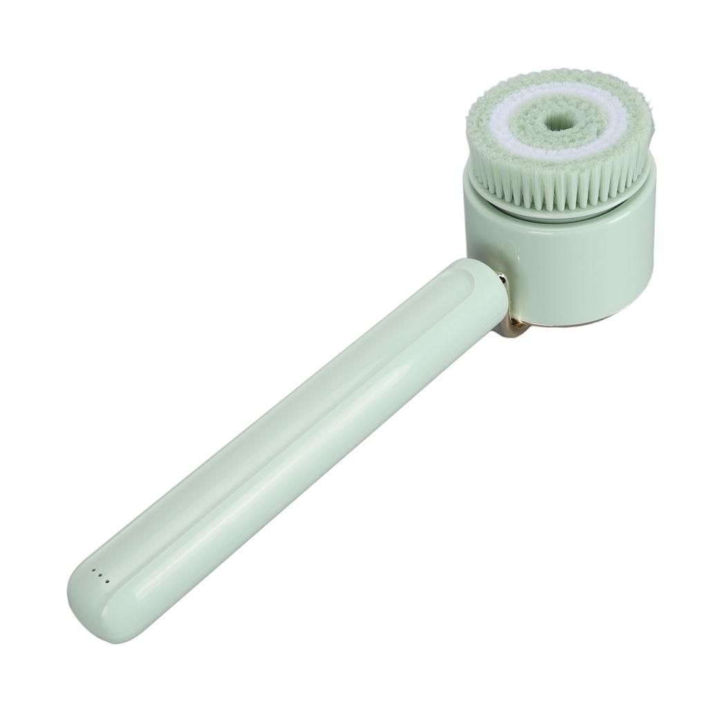 Electric Body Scrubber Brush with 5 Brush Heads Waterproof   Cleansing   Handle Shower Brush
