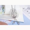 Fashionable and Elegant Tulip Autumn and Winter Zirconia Sweater Chain Female Fashion Hundred with Long Flower Necklace Temperament Accessories