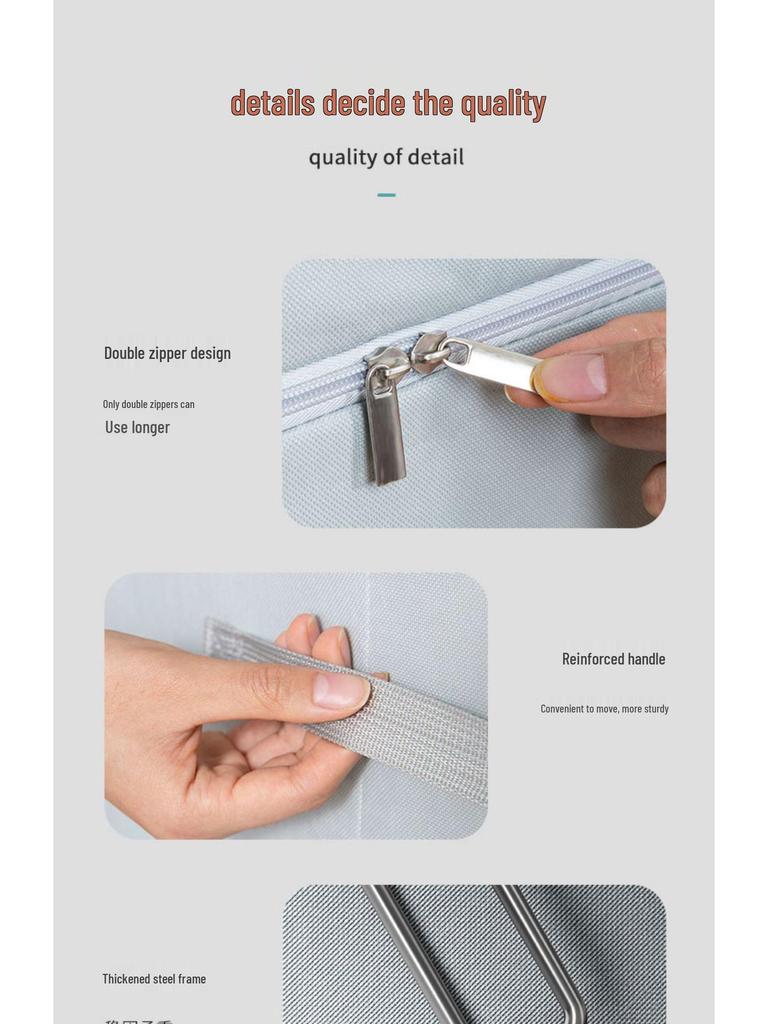 Foldable Oxford Cloth Fabric Storage Box for Quilts and Clothes