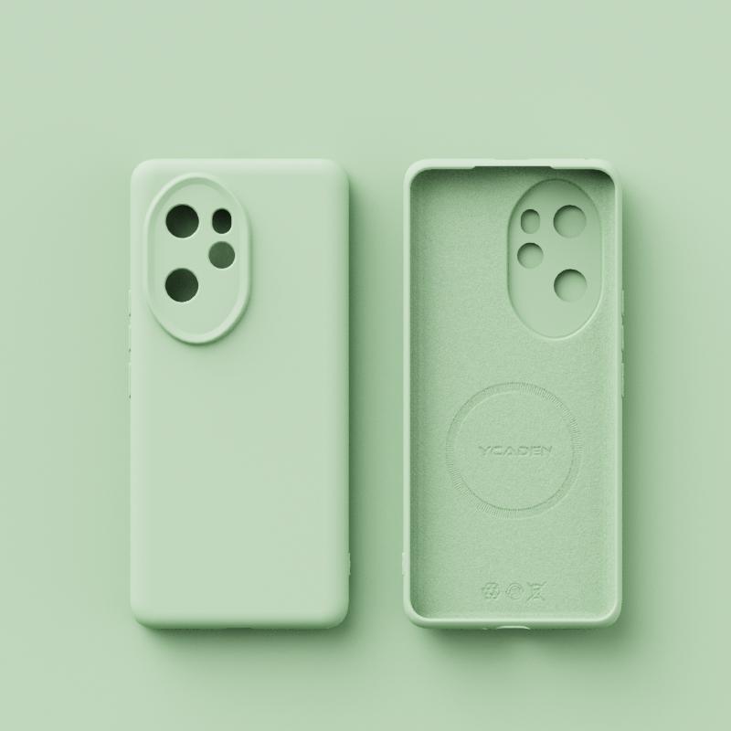 Original Liquid Silicone For Magsafe Case For Huawei Honor 500 300 200 X60 Magic 7 6 5 Pro Magnetic Wireless Charging Soft Cover
