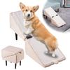 Split Dog Staircase Safety Ramp DualPurpose Folding Wooden Footstool Sofa Steps For Large Medium Small Dogs Cats Puppy Supply