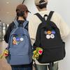 2024 New Korean Harajuku Ulzzang Middle School Students Schoolbag Simple Large-capacity Japanese Pure Color Campus Backpack