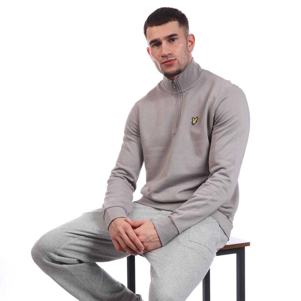 Lyle & Scott Mens Loopback Quarter Zip Sweatshirt