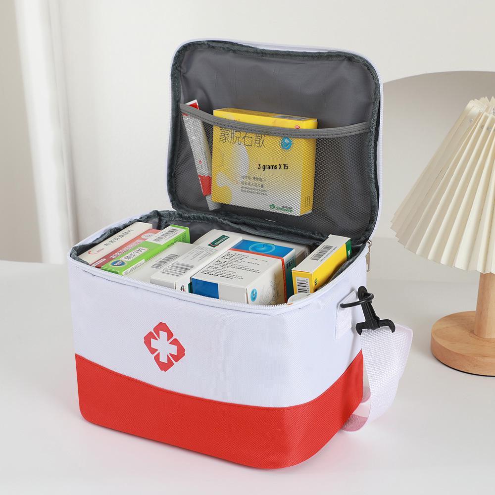 Large Capacity Portable Medicine Storage Bag - Home & Travel Emergency Kit