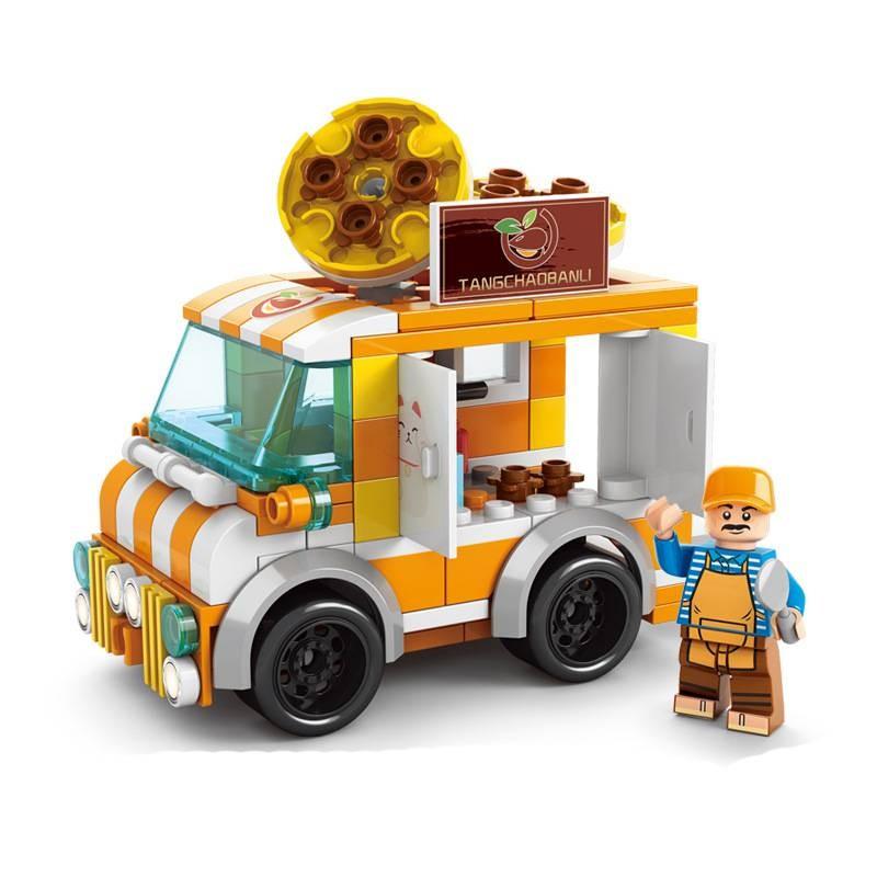 Building Block Dessert City Street View Model Kid Multi Shape Jigsaw Gift Puzzle