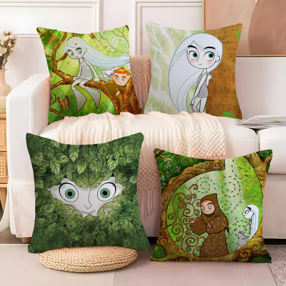 The SSecret of Kells Cushion Cover Soft Plush Fabric DoubleSided Printed Sofa Cushion Cover for All Seasons Home Decor Gift