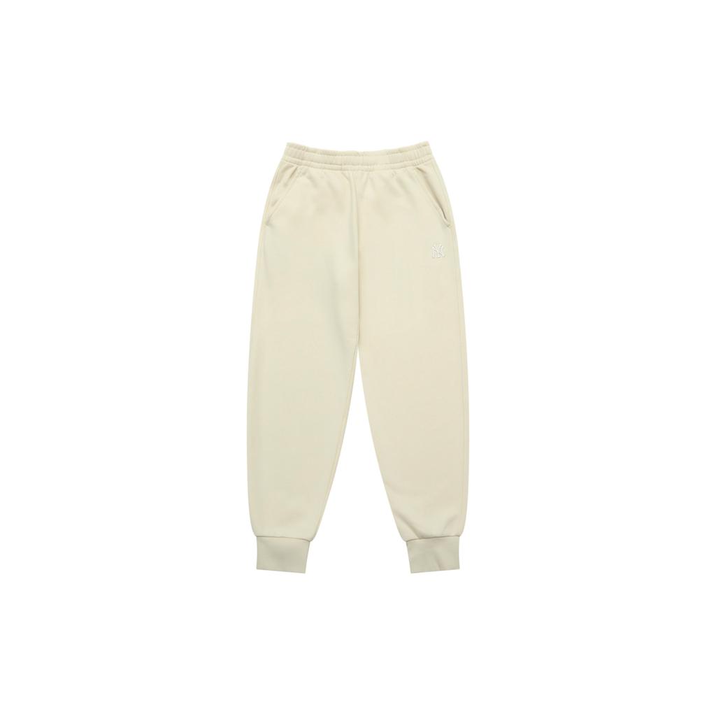 New MLB New York Yankees Basic Collection 25FW Knitted Sweatpants Unisex Deep Ivory 3APTB0154-50CRD