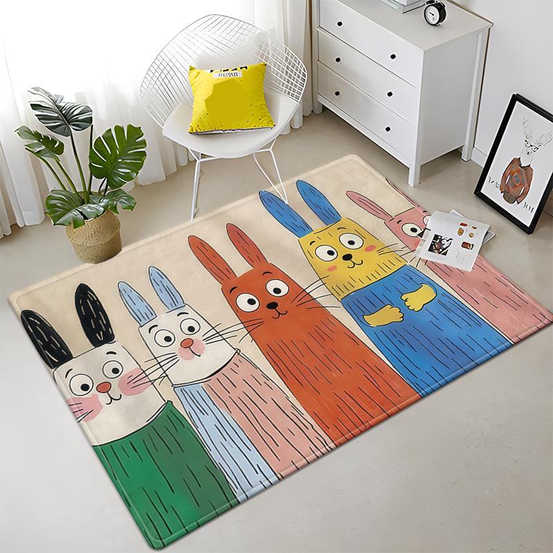 Cartoon Carpet Anime Rug Living Room Bedroom Large Carpet Bathroom Floor Mat Kitchen Door Mat Children's Room Home Decoration