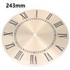 Aluminium Clock Dial Face DIY Flat Profile Gold Background Outside 243MM