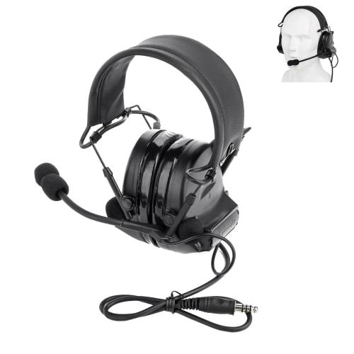 NECARL COMTA II Tactical Headset, Basic Version, Wireless Communication Enabled, Headphones for Cosplay, Special Forces, and Airsoft, with C2 Earmuffs