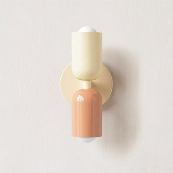 Double Head Cream Wall Lamp: Modern Minimalist Style for Bedroom, Children s Room, Study Without Light Source