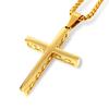 Stainless Steel Vintage Cross Pendant Necklace Men Religious Delicate Necklace Personality Jewelry