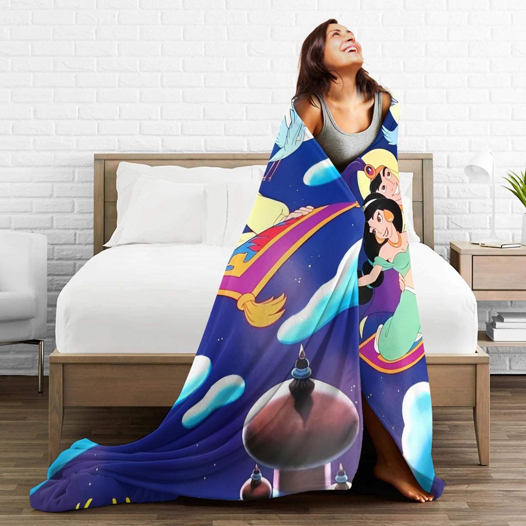 Aladdin Jasmine Cartoon Blanket Quality Soft Warm Bedding Throws Winter Airplane Travel Couch Chair Funny Bedspread