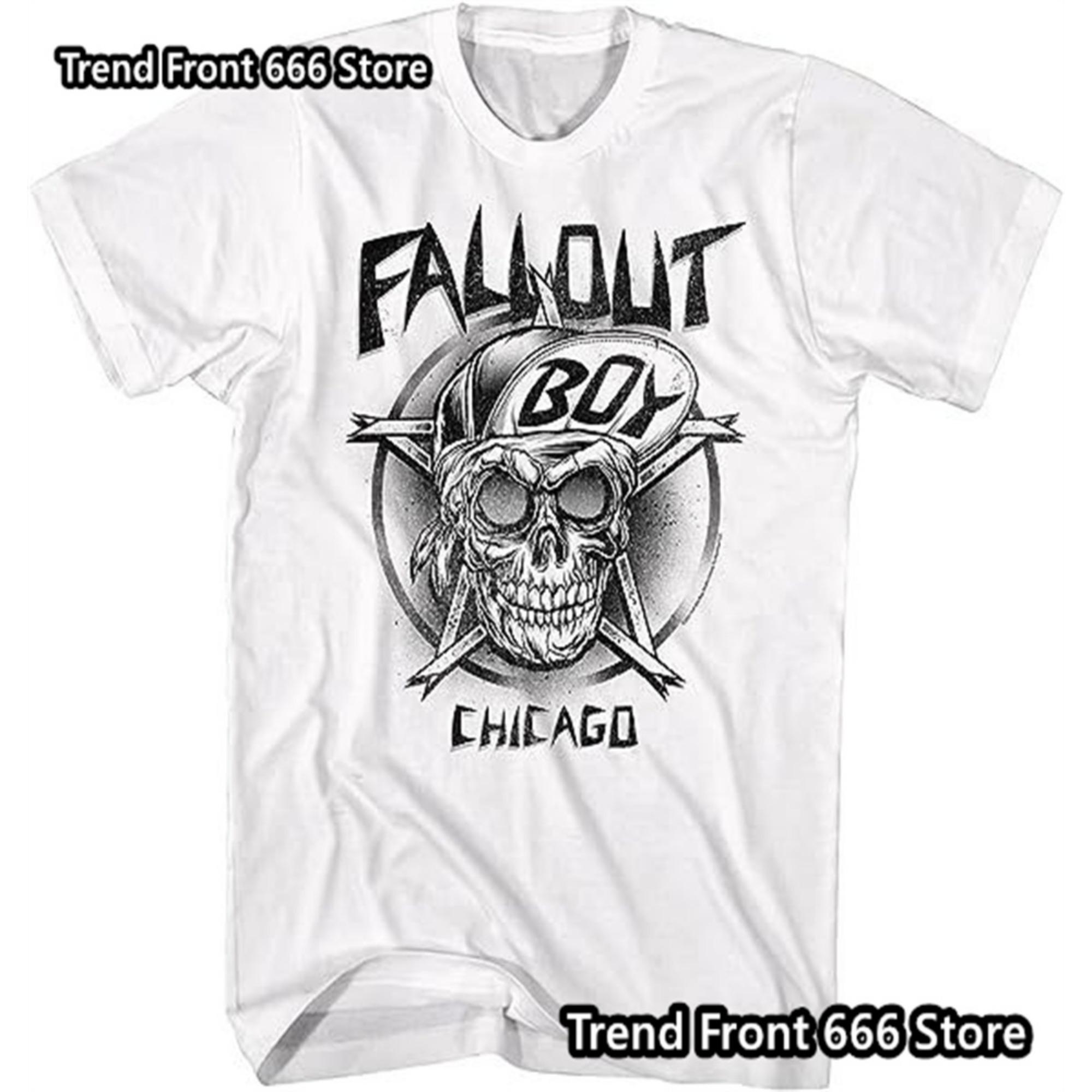 

Fall Out Boy Rock Band Men s And Children Summer Short Sleeve T-shirt Vintage Patten Boys Men Size Tshirts 110cm