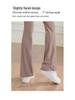 Women's Flared Yoga Pants - 2026 Spring/Summer Drawstring Dance & Pilates Pants with Butt Cover