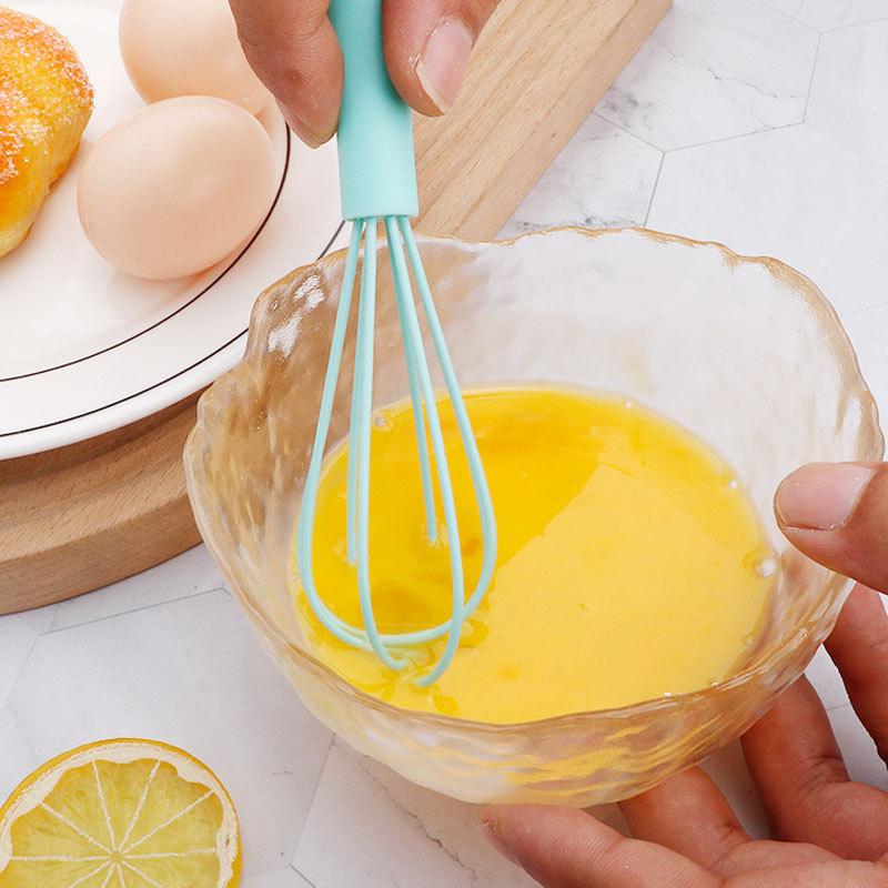 6 Inch Handheld Whisk Stainless Steel Egg Beater Kitchen Tool for Mixing Beating and Blending Dough and Batter