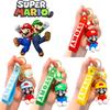 Keychain Mario Super Toy Cartoon Key Ring Bag Pendant Doll Kids Gifts Decorate